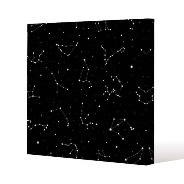 Benjamin Tate Design Zodiacal constellations (Canvas Print) / 90 x 90 x 4cm in Natural - Size: 90 x 90 x 4 cm - image 1