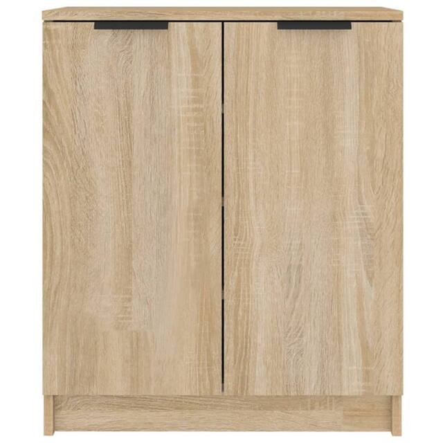 Berkfield Home Shoe Cabinet Sonoma Oak 59x35x70 cm Engineered Wood in Light Tan - Size: 59 x 35 x 70 cm - image 1