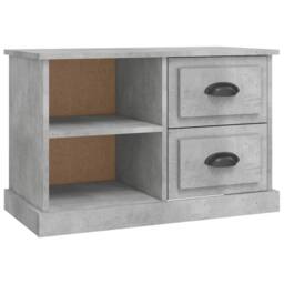 Berkfield Home TV Cabinet Concrete Grey 73x35.5x47.5 cm Engineered Wood - thumbnail 3