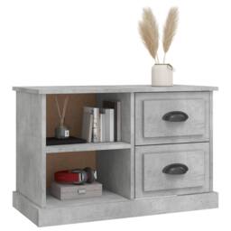 Berkfield Home TV Cabinet Concrete Grey 73x35.5x47.5 cm Engineered Wood - thumbnail 4