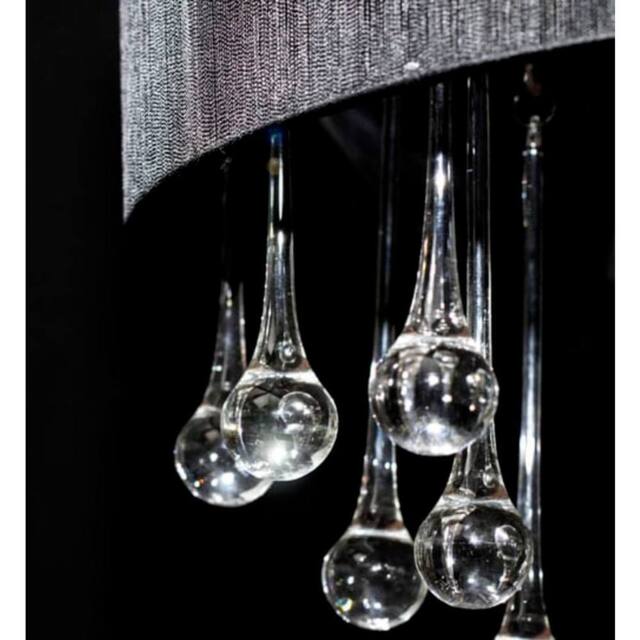 Berkfield Home Chandelier with 85 Crystals Black - image 1