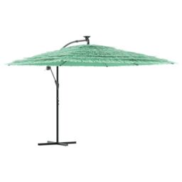 Berkfield Home Garden Parasol with Steel Pole Green 290x290x238 cm - Size: 290 x 290 x 238 cm - thumbnail 2