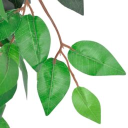 Berkfield Home Artificial Plant Ficus Tree with Pot 90 cm in Green - thumbnail 2
