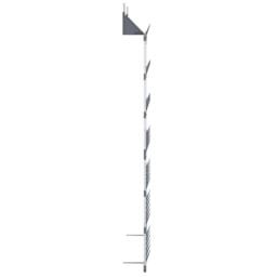 Berkfield Home Hanging Shoe Rack Silver 66x13x139 cm - Size: 66 x 13 x 139 cm - thumbnail 4