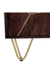 IH Design Display Unit with Shelves & Cupboards Deiondre Dark Mango in Brown - thumbnail 9