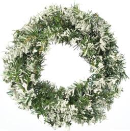 Pelle & Sol 45cm Realistic Snow-Tipped Look Christmas Wreath in White