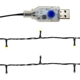 Berkfield Home Cosy Christmas Garland with LED Lights 10 m Pink - thumbnail 7