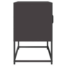 Berkfield Home TV Cabinet Black 68x39x60.5 cm Cold-rolled Steel - thumbnail 7