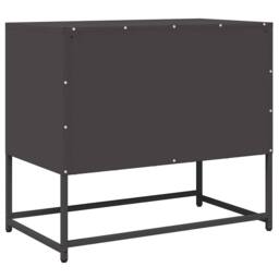Berkfield Home TV Cabinet Black 68x39x60.5 cm Cold-rolled Steel - thumbnail 8