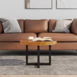 Berkfield Home Coffee Table Teak Resin 60 cm - thumbnail 3