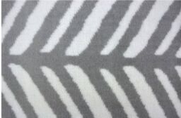 THE RUGS Maestro Collection Herringbone Design Rug in Grey - Size: 80 cm x 150 cm - thumbnail 4