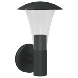 Berkfield Home Outdoor Wall Light Black Stainless Steel - thumbnail 2