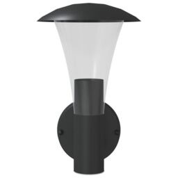 Berkfield Home Outdoor Wall Light Black Stainless Steel - thumbnail 4