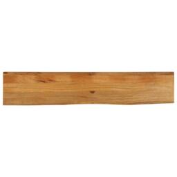 Berkfield Home Table Top Live Edge 180x40x2.5 cm Solid Wood Mango in Brown - thumbnail 2