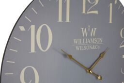 Orsina Classical Grey Wall Clock, MDF Analogue Clock With Bold White Numbers, 60cm Frame Mechanical-style Clock - thumbnail 4