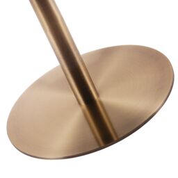 Happy Homewares Traditional Antique Brass Bankers Desk Lamp with Green Mushroom Glass Shade in Metallic Gold - thumbnail 5
