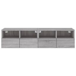 Berkfield Home TV Wall Cabinets 2 pcs Grey Sonoma 60x30x30 cm Engineered Wood - Size: 60 x 30 x 30 cm - thumbnail 8