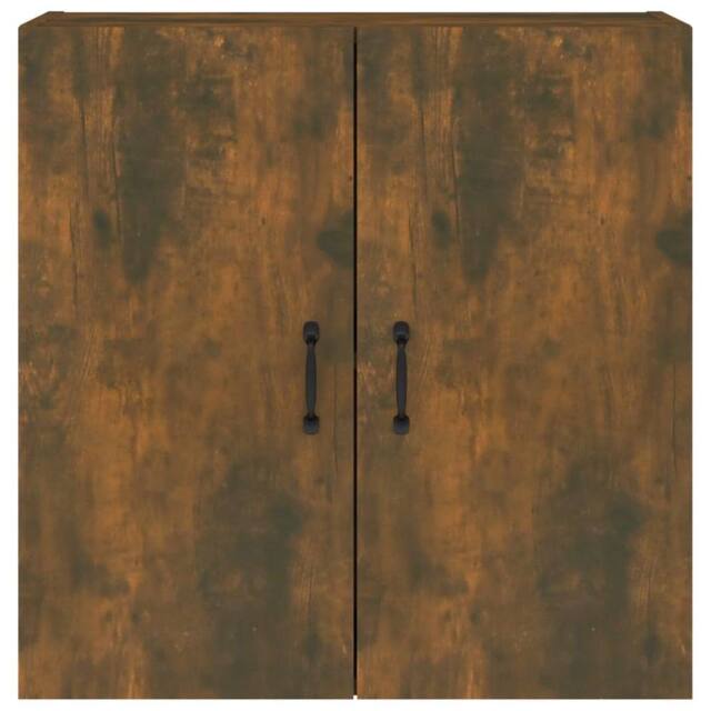 Berkfield Home Wall Cabinet Smoked Oak 60x31x60 cm Engineered Wood in Brown - Size: 60 x 31 x 60 cm - image 1