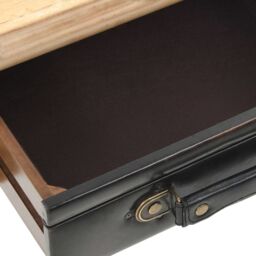 Berkfield Home Drawer Cabinet Solid Fir Wood 80x36x75 cm in Brown - Size: 80 x 36 x 75 cm - thumbnail 6