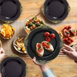 VOGREX 175pcs Disposable Dinnerware Dining set for 25 People - thumbnail 3