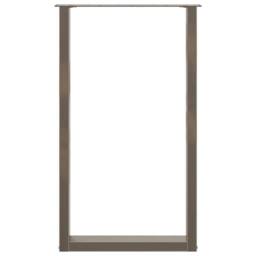 Berkfield Home Coffee Table Legs U-Shaped 2 pcs Natural Steel 60x(100-101) cm Steel in Brown - thumbnail 5