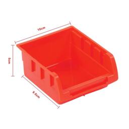 Nordara 30 Hole Plastic Bins Wall Mount Storage Tools Organizer Rack in Black - thumbnail 3