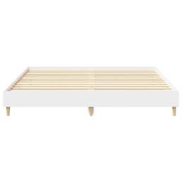 Berkfield Home Bed Frame without Mattress White 180x200cm Engineered Wood - Size: Super King - thumbnail 5