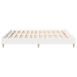 Berkfield Home Bed Frame without Mattress White 180x200cm Engineered Wood - Size: Super King - thumbnail 6