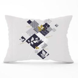 Warren Reed - Designer Abstract Botanical Cushions in Grey - Size: 45 cm x 45 cm - thumbnail 1
