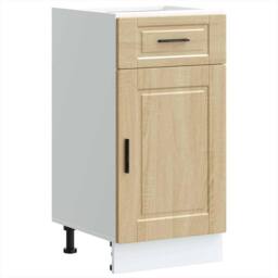 Berkfield Home Kitchen Base Cabinet¬†Porto Sonoma Oak Engineered Wood in Brown - thumbnail 2