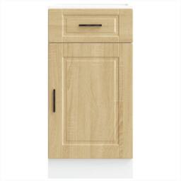 Berkfield Home Kitchen Base Cabinet¬†Porto Sonoma Oak Engineered Wood in Brown - thumbnail 4