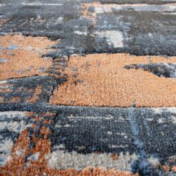 The Rug Shop UK Blue Rust Modern Abstract Easy To Clea Area Rug - Size: 160 cm x 230 cm - thumbnail 4