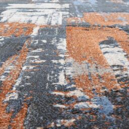 The Rug Shop UK Blue Rust Modern Abstract Easy To Clea Area Rug - Size: 160 cm x 230 cm - thumbnail 3