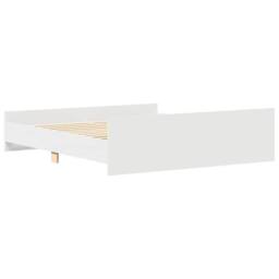 Berkfield Home Bed Frame with Headboard with Footboard White 180x200 cm Super King - thumbnail 7