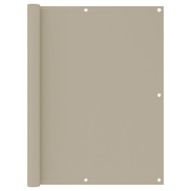Berkfield Home Balcony Screen Beige 120x300 cm Oxford Fabric - image 1