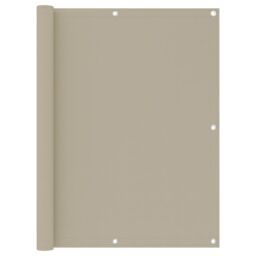 Berkfield Home Balcony Screen Beige 120x300 cm Oxford Fabric - thumbnail 1