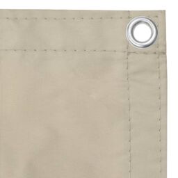Berkfield Home Balcony Screen Beige 120x300 cm Oxford Fabric - thumbnail 2