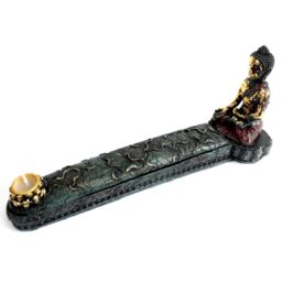 KDMD Antique Buddha - Incense Burner & Box in Teal