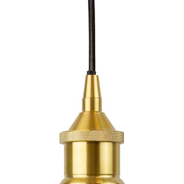 SE Home Navy Blue St Edmund's Pendant Light - Polished Brass - Black Round - image 1