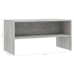 Berkfield Home TV Cabinet Concrete Grey 80x40x40 cm Engineered Wood - Size: 80 x 40 x 40 cm - thumbnail 6