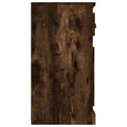 Berkfield Home Sideboard Smoked Oak 70x35.5x67.5 cm Engineered Wood in Brown - thumbnail 7
