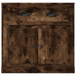 Berkfield Home Sideboard Smoked Oak 70x35.5x67.5 cm Engineered Wood in Brown - thumbnail 6