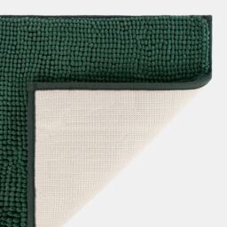 OHS Chenille Bath Mat Noodle Absorbent Non-Slip Soft Shower in Dark Green - thumbnail 4