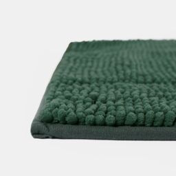 OHS Chenille Bath Mat Noodle Absorbent Non-Slip Soft Shower in Dark Green - thumbnail 2