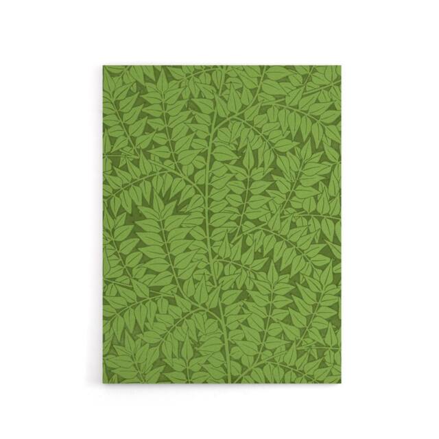 "Artery8 Leafy Branch Green Pattern W. Morris Vintage Canvas Wall Art - Size: W18"" x H24""" - image 1