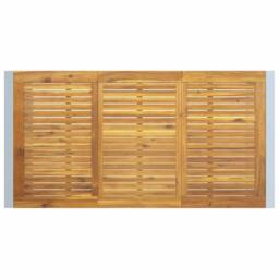 Berkfield Home Outdoor Dining Table Grey 160x80x75 cm Steel&Solid Wood Acacia - Size: 160 x 80 x 75 cm - thumbnail 7