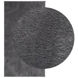 Berkfield Home Rug Short Pile Soft & Washable Anthracite 80x150 cm in Dark Grey - Size: 100 cm diameter - thumbnail 1