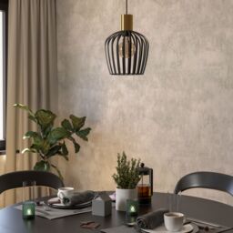 Eglo Empoli Industrial Pendant Light WBS in Black - thumbnail 2