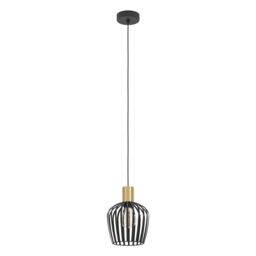 Eglo Empoli Industrial Pendant Light WBS in Black - thumbnail 3