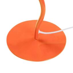 Wyld and Coco Table Lamp - Orange Iron Base Pleated Shade - thumbnail 6
